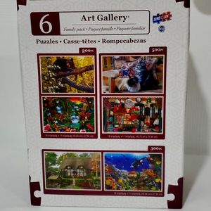 NEW SURE LOX 6 ART GALLERY PUZZLES